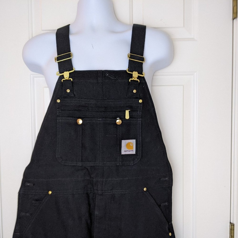 Carhartt Men's Quilt Lined Zip To Thigh Bib Overalls